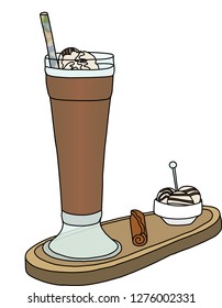 fruity hot chocolate, cafe, restaurant, fast food, sıcak çikolata, 