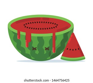 Fruity Moods and Activities with Face Expressions Watermelon Smile