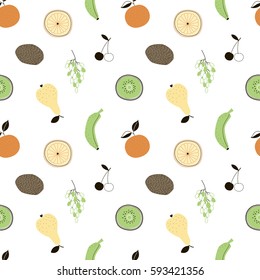  fruity seamless pattern, scandinavian style