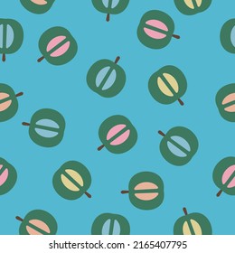 fruity vector abstract apples pattern.