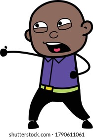 Frustrated Cartoon Cartoon Bald Black yelling