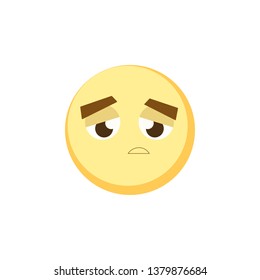 Frustrated Character Flat Style Emoji Smile Stock Vector (Royalty Free ...