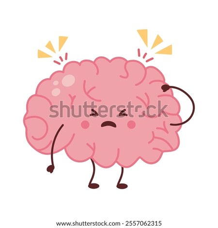 frustrated human brain with depression isolated