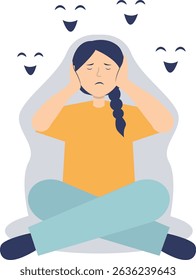 Frustrated Person Illustration in Flat Cartoon Design. Isolated Vector Character