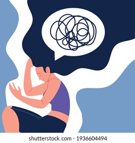 frustrated woman depressed mental health