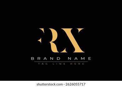 FRX abstract letter logo design. This logo is designed by three abstract letters.
