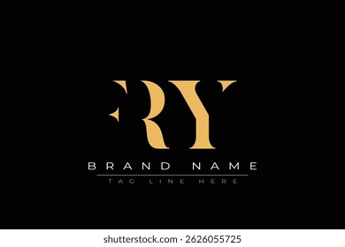 FRY abstract letter logo design. This logo is designed by three abstract letters.