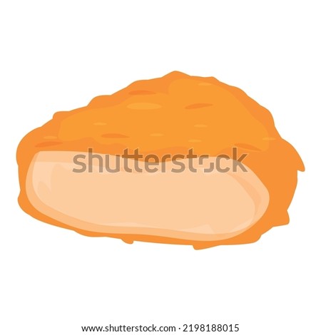 Fry nugget icon cartoon vector. Fast food. Fried menu