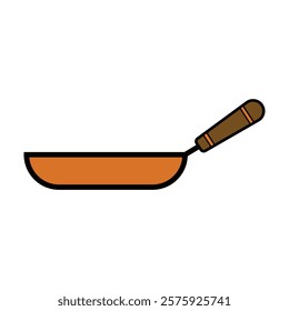 Fry Pan Icon Illustration Icon Vector