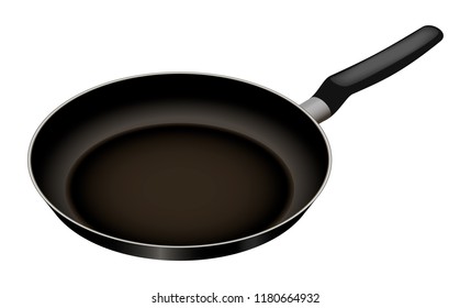 Fry pan icon. Isometric of fry pan vector icon for web design isolated on white background