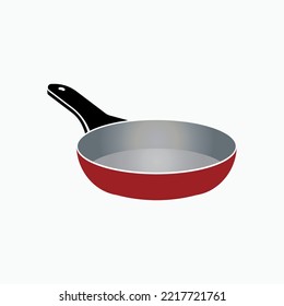 Fry Pan Icon. Utensil, Kitchenware Symbol.