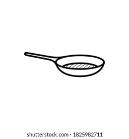 Fry pan icon vector illustration