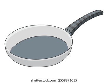 Fry pan isolated on white background
