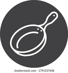 fry pen icon. cooking icon