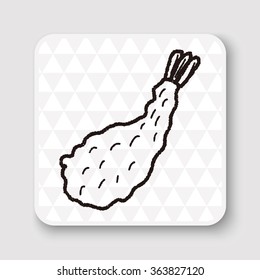 fry shrimp doodle
