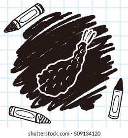 fry shrimp doodle