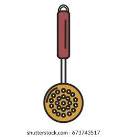 fry spoon cutlery icon