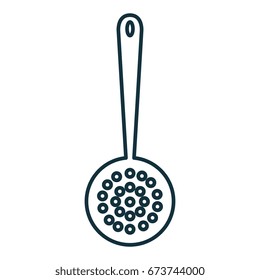 fry spoon cutlery icon