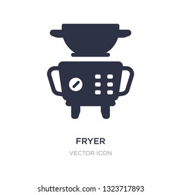 fryer icon on white background. Simple element illustration from Technology concept. fryer sign icon symbol design.