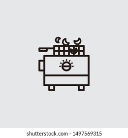 Fryer icon vector for mobile concept and web apps icon