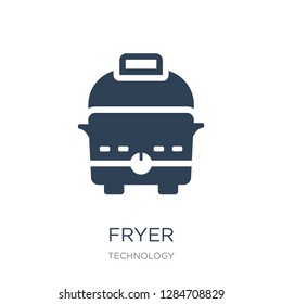 fryer icon vector on white background, fryer trendy filled icons from Technology collection, fryer vector illustration