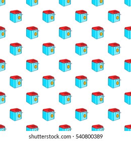 Fryer pattern. Cartoon illustration of fryer vector pattern for web