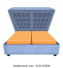 Fryer waffle maker icon cartoon vector. Plate baking. Cooker house
