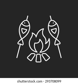 frying fish icon