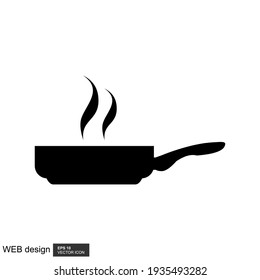 frying icon design vector template