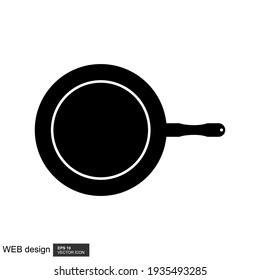 frying icon design vector template