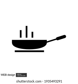 frying icon design vector template