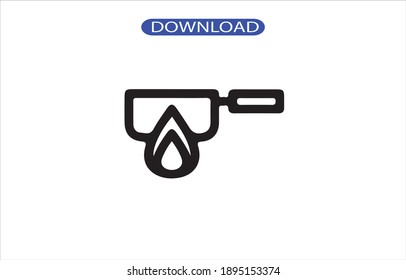frying icon or logo isolated sign symbol vector illustration - high quality black style vector icons.
