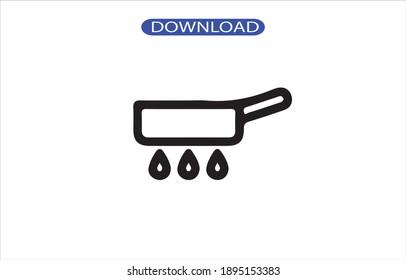 frying icon or logo isolated sign symbol vector illustration - high quality black style vector icons.
