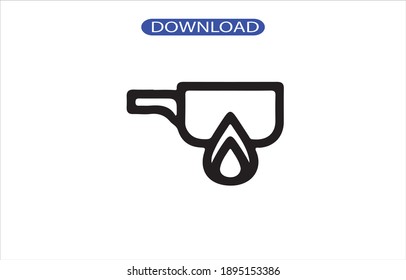 Bratsymbol oder Logo einzeln auf Zeichen, Vektorgrafik - hochwertige Vektorsymbole im schwarzen Stil.
