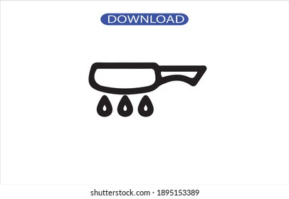 frying icon or logo isolated sign symbol vector illustration - high quality black style vector icons.
