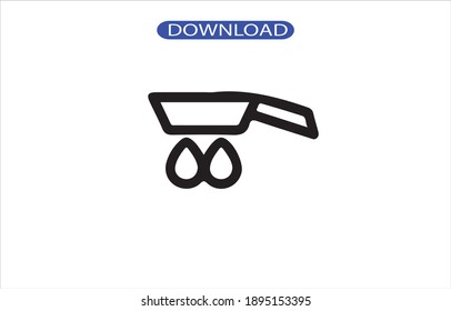 frying icon or logo isolated sign symbol vector illustration - high quality black style vector icons.
