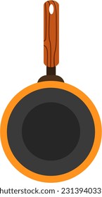 Frying Pan Cartoon Vector Illustration Element
