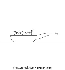 Frying pan, contour. just cook