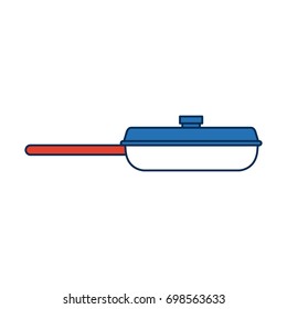 frying pan for cooking handle round object