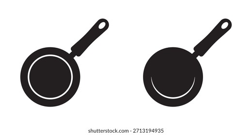 Frying Pan Cooking Icon for Kitchen Designs