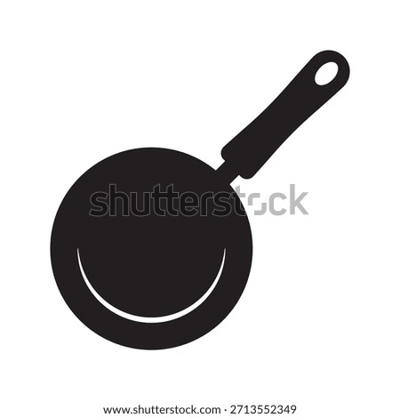 Frying Pan Cooking Icon for Kitchen and Food Design