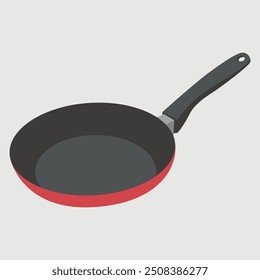 Frying pan or cooking pan icon vector