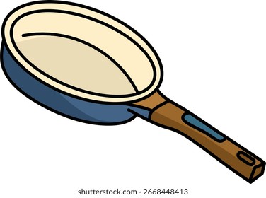 Frying Pan For Cooking Vector Illustration