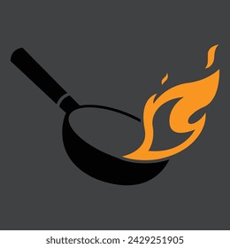 frying pan design menu background