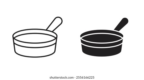 Frying pan Filled flat icons set for apps and web ui designs.