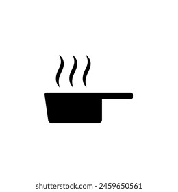 Frying Pan flat vector icon. Simple solid symbol isolated on white background. Frying Pan sign design template for web and mobile UI element