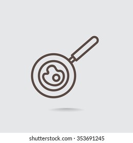 Frying pan icon