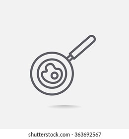 Frying pan icon