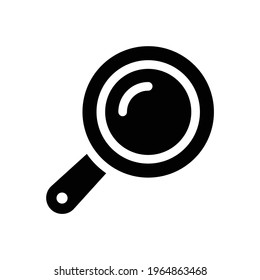 frying pan icon, cooking, kitchen utensil vector

