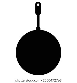 Frying Pan Icon for Cooking and Kitchenware Design